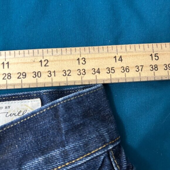 Imogene + Willie Willie Straight Leg Selvage Denim Jeans Button Fly Made in USA - Picture 11 of 13